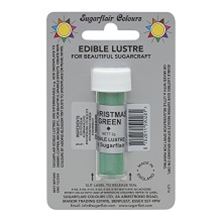 Picture of SUGARFLAIR EDIBLE CHRISTMAS GREEN EDIBLE LUSTRE POWDER 2G